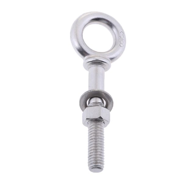

marine grade 304 stainless steel threaded lifting eye bolt ring tie down m8