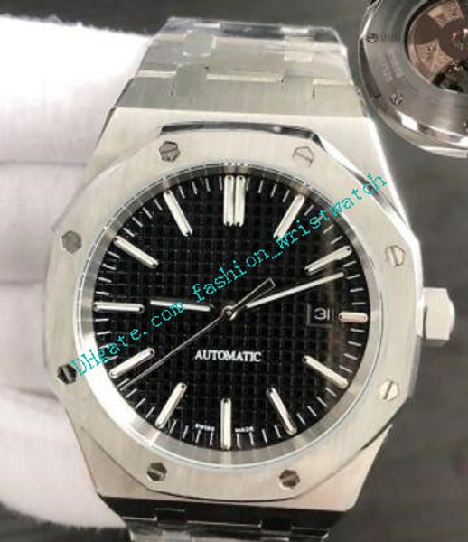 

new version luxury watch automatic mechanical watches classic style 42mm full stainless steel strap wristwatches sapphire super, Slivery;brown