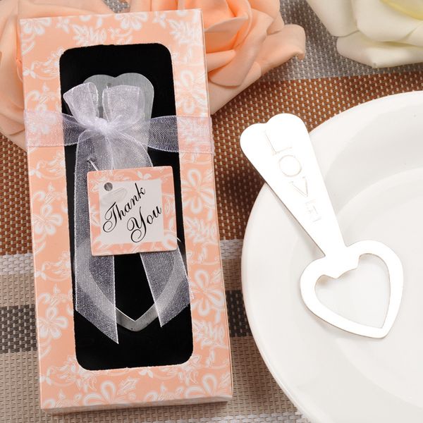 

20pcs/lot party favors wedding gifts personalized beer opener creative love heart presents for baby shower guest giveaways
