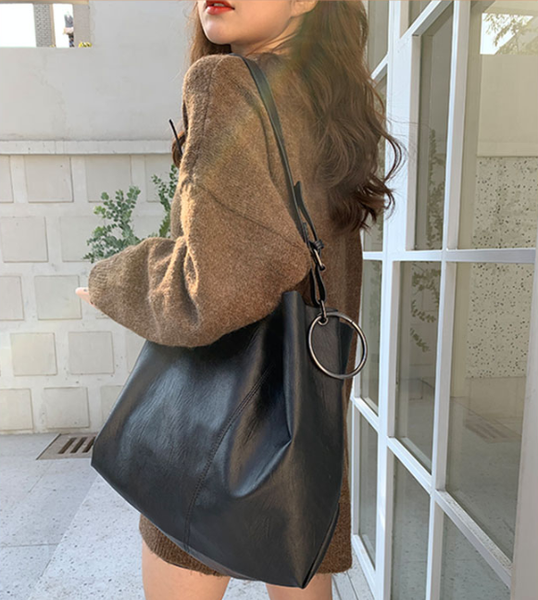 

fashion pu leather women's bag female large capacity bag girl casual shoulder vintage messenger cross body t-88*/5