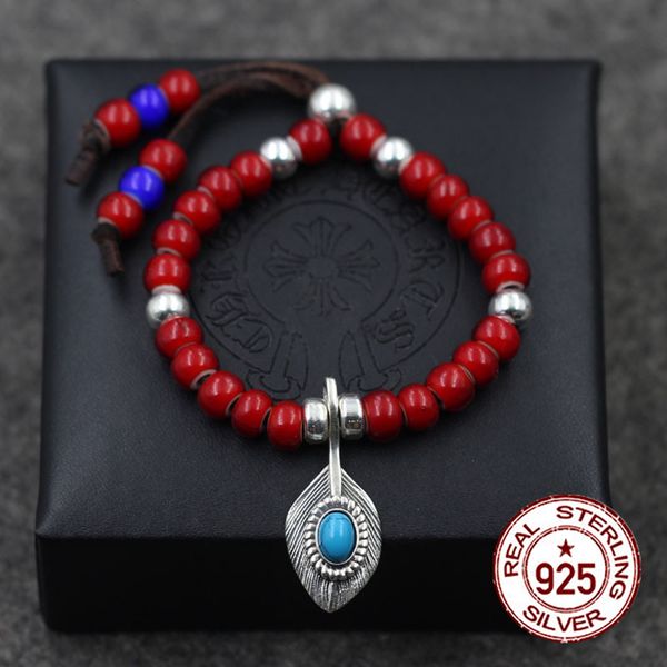 

s925 sterling silver bracelet fashion jewelry personality classic retro style brass bird modeling send lover's gift 2018 hot, Black