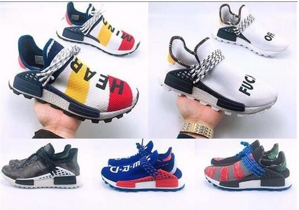 

human race wholesale pharrell williams mens running creme x nerd solar pack holi sport men women pharell runner racer athletic shoes 36-47