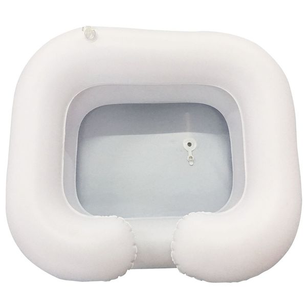 

shampoo tray in bed elderly care conditioner handicapped disabled pvc portable inflatable hair washing basin with drain tube
