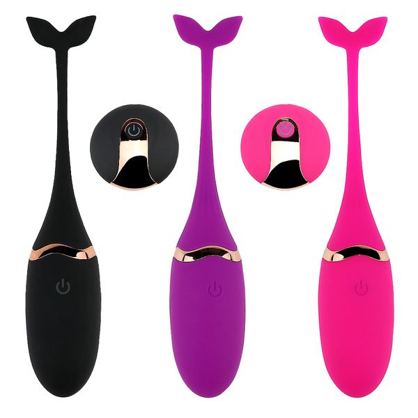 

shipping wireless remote egg silicone vibrating toys vibrators usb rechargeable massage ball mx191228 bullet control ihobx