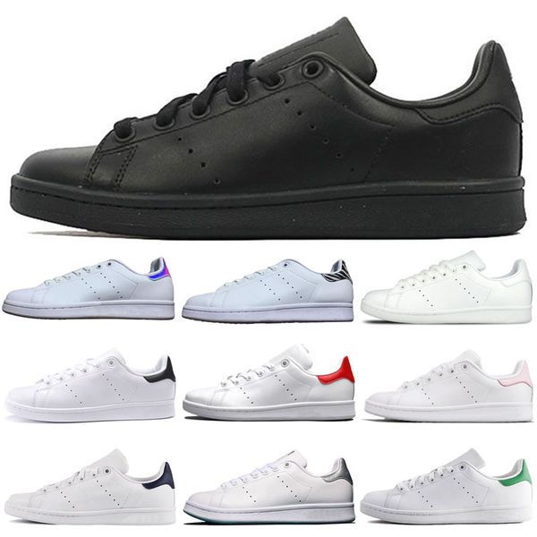 

дизайнер стан повседневная обувь женщины smith темно-синий тройной черный серебро розовый красный мода человек кожаные мужские ботинки flats