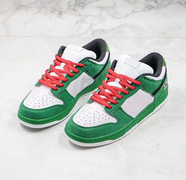 

heineken sb dunk low pro heineken suede women men running shoes dunk sb low pro skateboarding sneakers sports green white red trainer