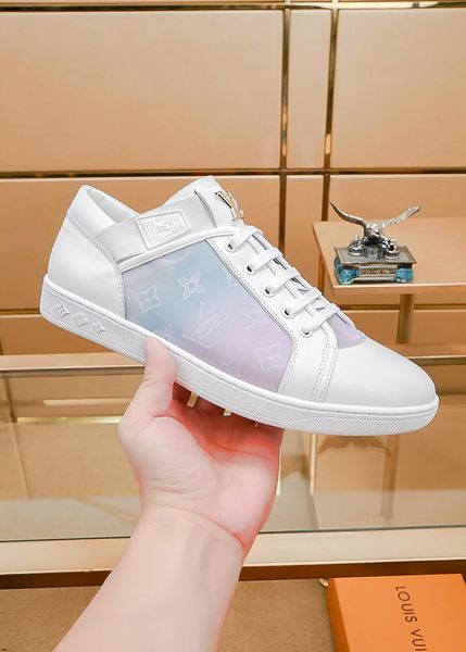 

20fw fashion mens breathable skateboard shoes men fashion sneakers trainers shoes casual genuine leather shoes yetc5, Black