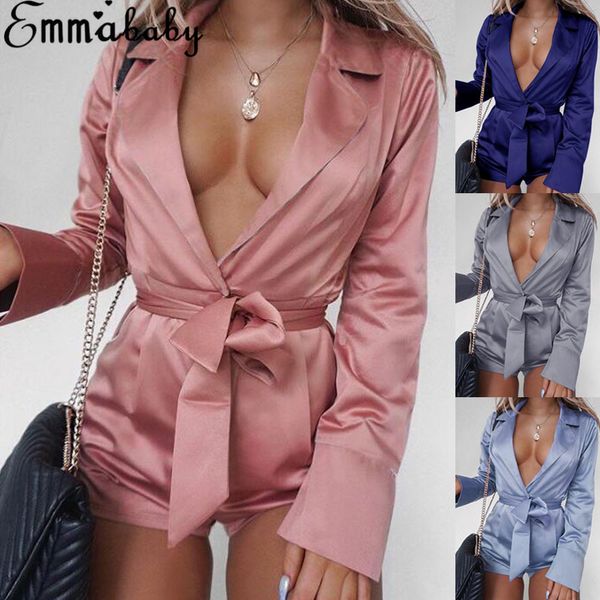 

Holiday Party Elegant V Neck Cloak Long Sleeve Solid High Waist Sexy Jumpsuit Autumn Women Bandage High Waist Casual Jumpsuit