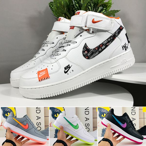 

sale 2019 new design forces men low skateboard shoes one 1 knit euro air high women all white black red hjun