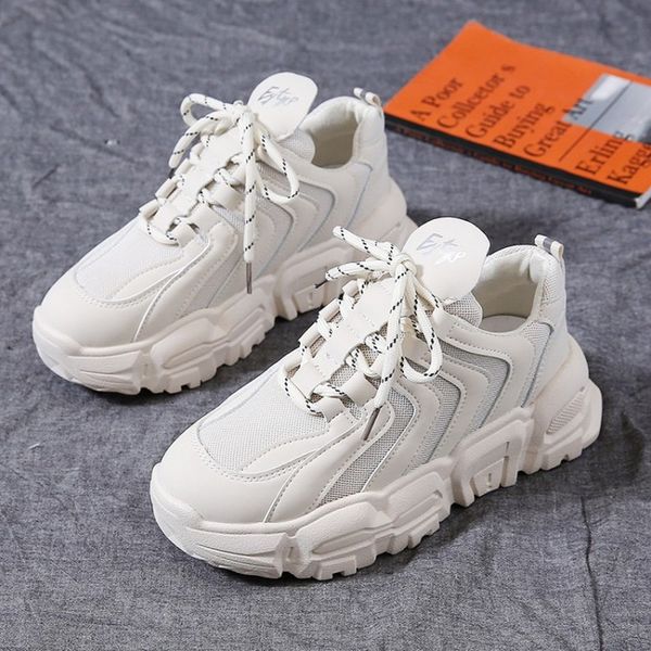 

autumn women running shoes fashion increase platform chunky sneakers breathable comfortable female sports shoes e15-46