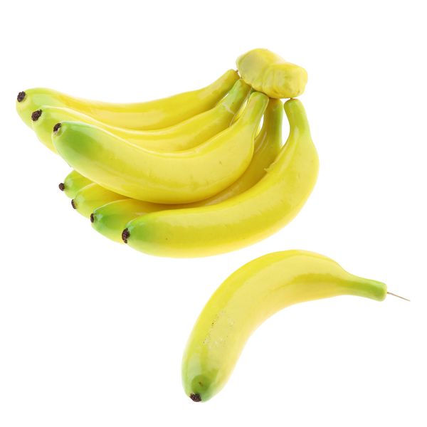 

artificial banana lifelike simulation realistic fake fruit for home decoration