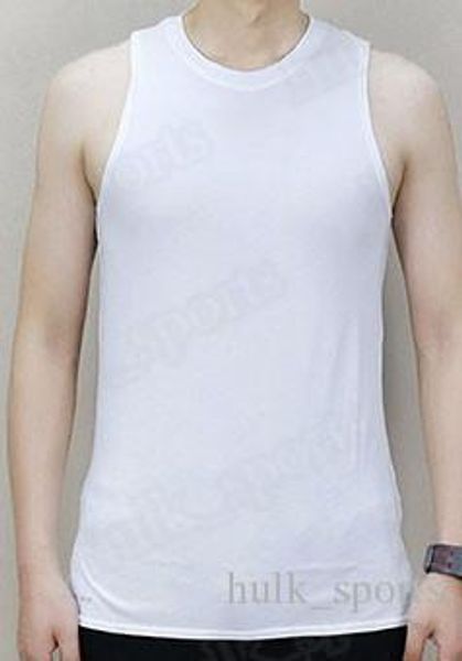 

488 summer sleeveless sports and fitness vests men loose t shirt cotton running vest trend clothing bottom outsidse wear comfortable 50, Black;red