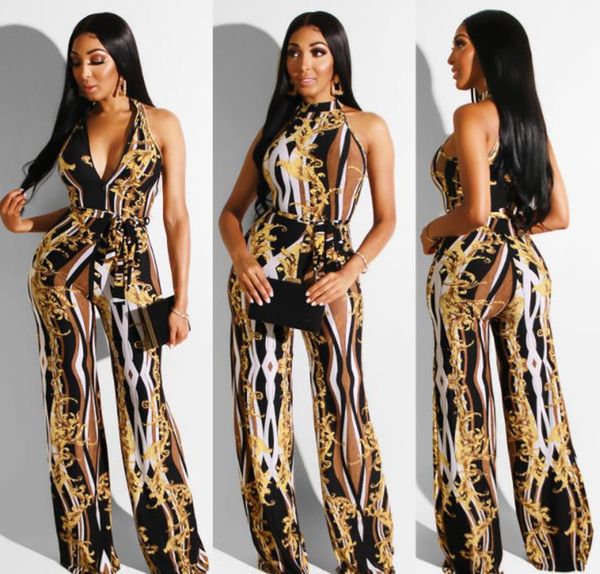 

fashion women designer jumpsuits summer style temperament front and back print jumpsuits womens rompers, Black;white