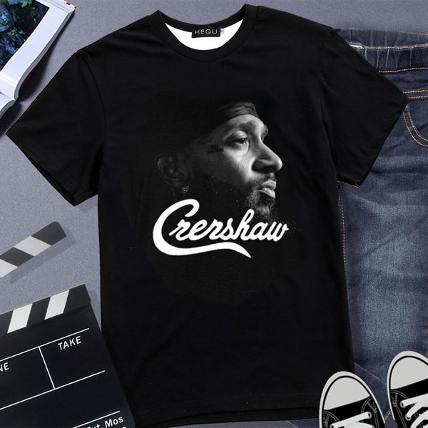 

crenshaw t-shirt hip hop rap tee r.i.p mens nipsey hussle tshirts 3d, White;black