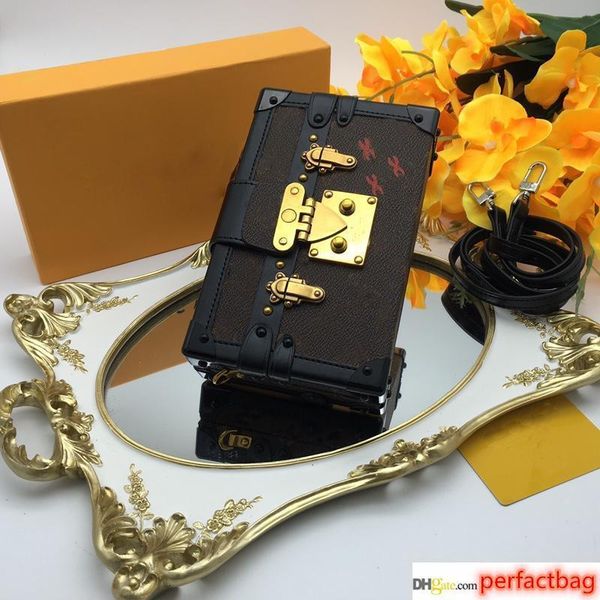 

women fashion shoulder bags mini trunk style women designer bags luxury handbags size 19*12*4 cm model 86286