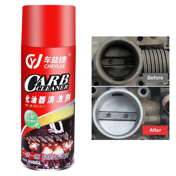 

450ml carburetor cleaner car throttle cleaning oil pollution carbon cleaning agent
