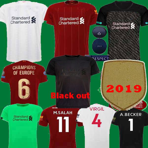 

liverpoollvp mohamed m. salah minamino firmino soccer jersey football shirt 19 20 virgil mane keita goalkeeper men + kids kit uniforms long, Black;yellow