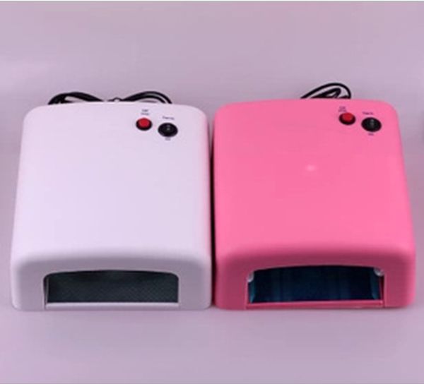 

36w 110v/220v nail art uv lamp tools nail dryer care machine kit unhas de with 4pcs 365nm uv bulb for gel polish