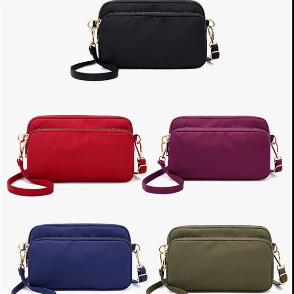 

женская сумка 2019 новая мода водонепроницаемый женская сумка нейлон досуг косой пролет небольшой мобильный нулевой кошелек