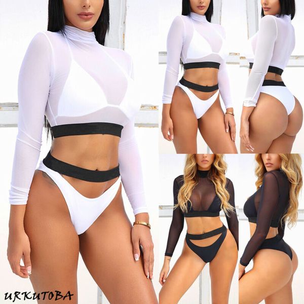 

womens push up padded bra bikini set high waisted swimsuit bathing suit swimwear