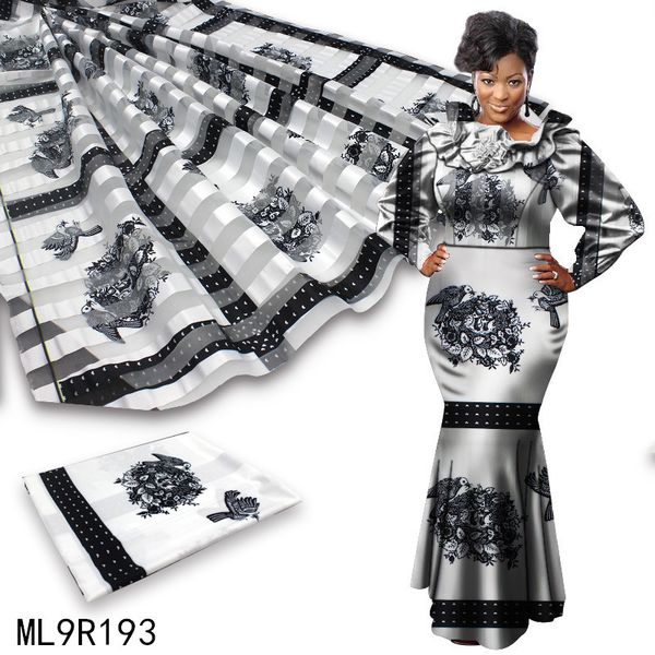 

black and white organza ribbon fabric(4 yards ) lady african silk satin wax(2 yards) for sewing ml9r181-ml9r200, Pink;blue