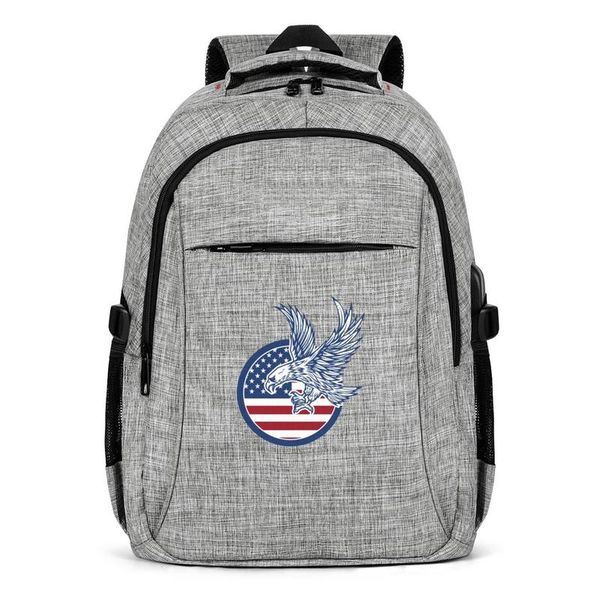 

eagle on american flag fashion traveling backpack,design pop limited edition durable and convenient suitable for outdoor backpack eagle