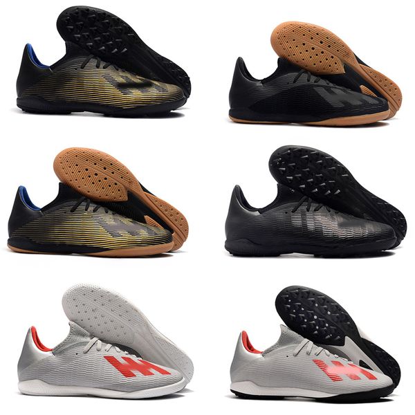 

2019 new mens low ankle football boots 19.3 ic tf soccer cleats x 19.3 speedmesh speed mesh indoor turf soccer shoest