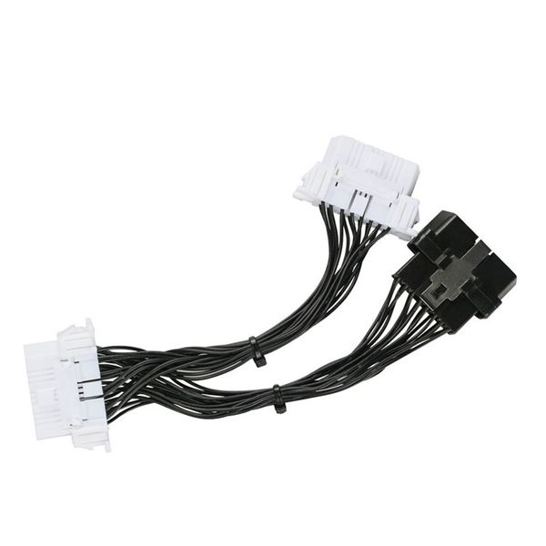 

car diagnostic connector obd 2 obd2 extension cable one 16pin male port to dual 16 pin female port obdii odb2