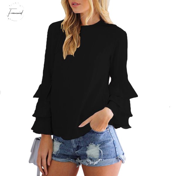 

белые модные футболки женские блузки весна-лето камиза бабочки рукава blusas женские топы шифон женская блузка, White