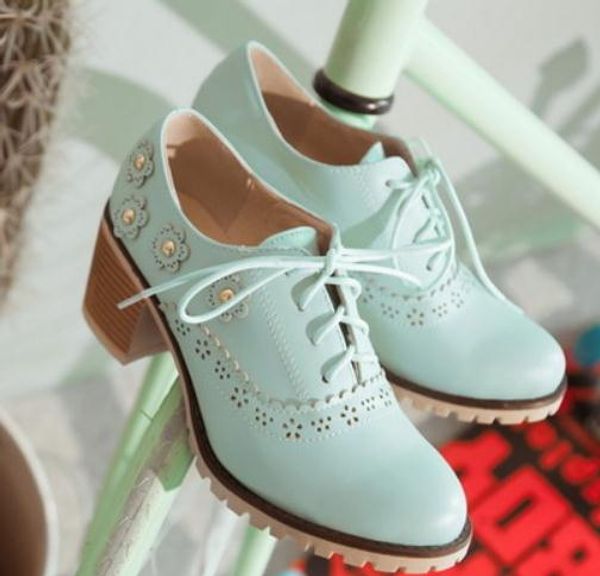 

women's shoes in spring and autumn high coarse heel round head @kl604, Black