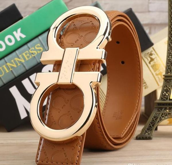 

fashion big buckle genuine leather belt with box designer belts men women new mens belts, Blue;purple