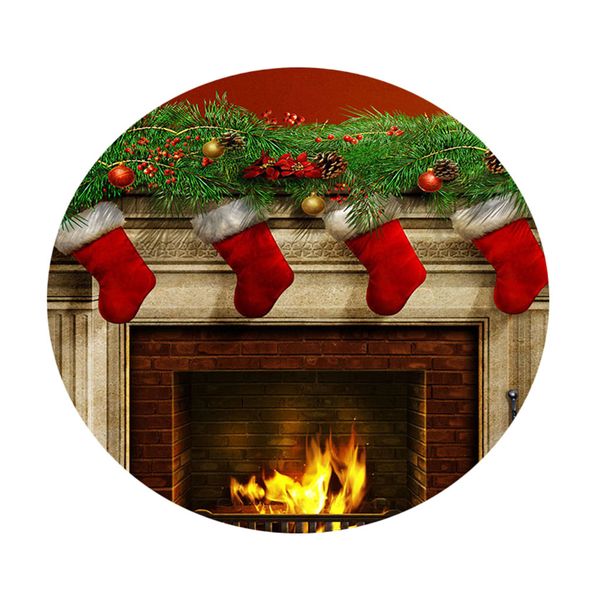 

round tablecloth - waterproof dining room washable polyester fabric table cloth