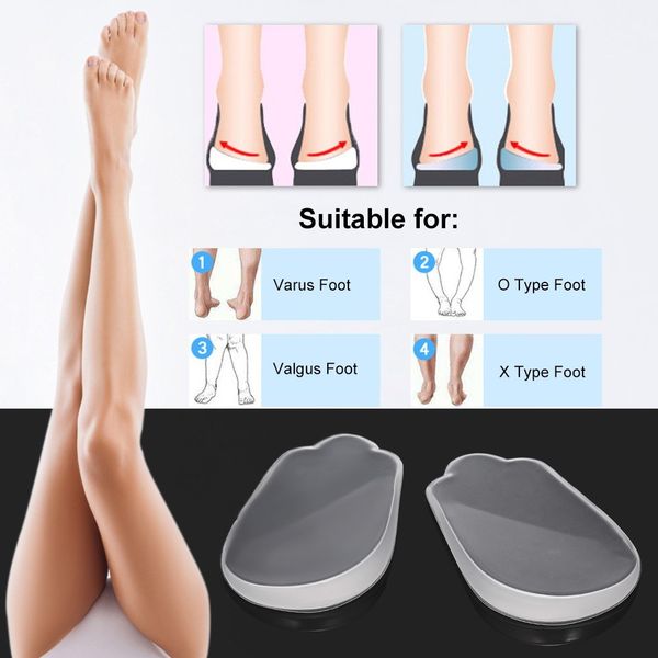 Силиконовые ортопедические стельки ортопедические обувные колодки Стельки для XO типа ноги плоскостопие Arch Varus Валгус Toe Separator ноги Finger корректор