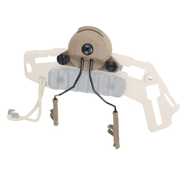 

exf helmet headset rail adapter set for use in comtac i/ii headphones bk de