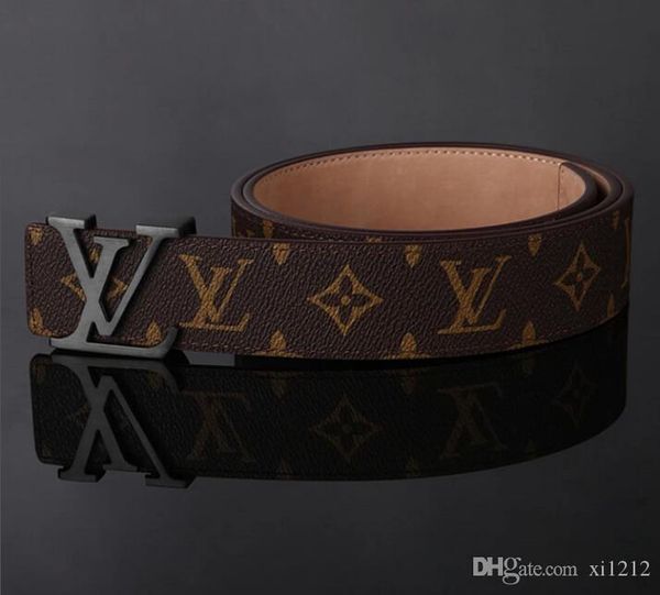

2020 new fashion belt for men and women casual retro fashion leather new belt smooth belt simple generous, Black;brown