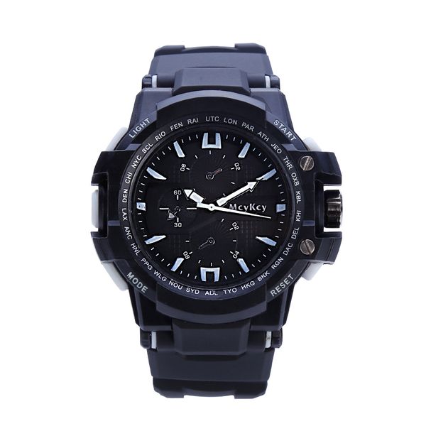 

fashion men's sport quartz watch men multi function waterproof scale men's watch casual wristwatch men clock horloges mannen, Slivery;brown