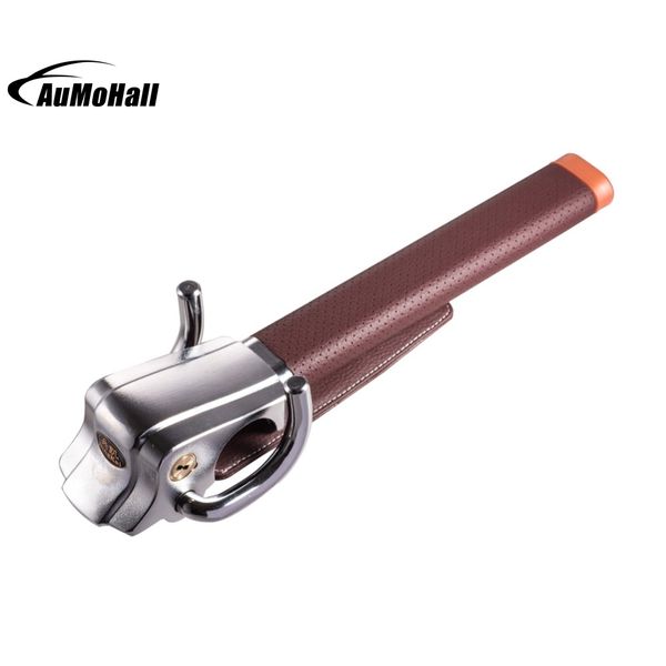 

brown foldable car steering wheel lock anti-theft three-direction airbag locks