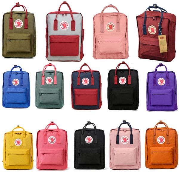 

Factory wedi h fox tudent backpack for men and women fa hion tyle de ign bag junior high chool canva waterproof backpack brand port