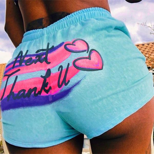 

womens sports shorts fashion letter printed hip lifting yoga shorts casual womens elastic waist fitness shorts sexy, White;black