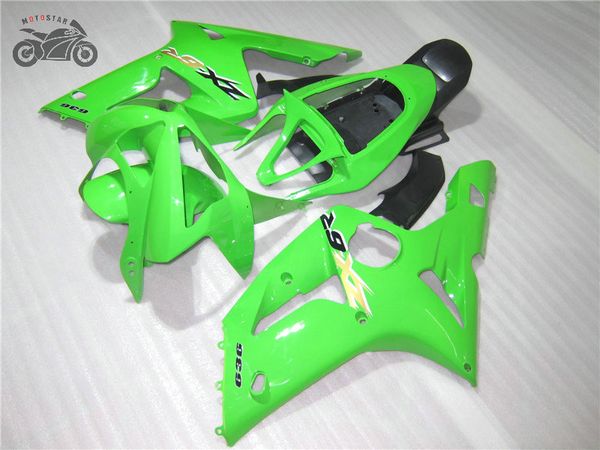 Chinese kit carenagens de injeção para a Kawasaki Ninja ZX6R 2003 2004 ZX636 03 04 ZX6R 636 motocicleta verde ABS peças da carenagem de plástico