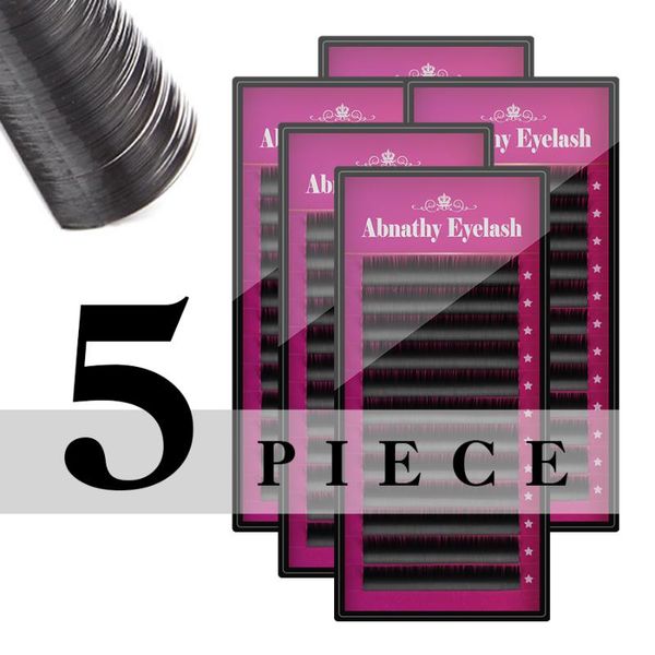 

5cases set,abnathy high-quality mink eyelash extension,fake eyelash extension,individual eyelashes,nature eyelashes