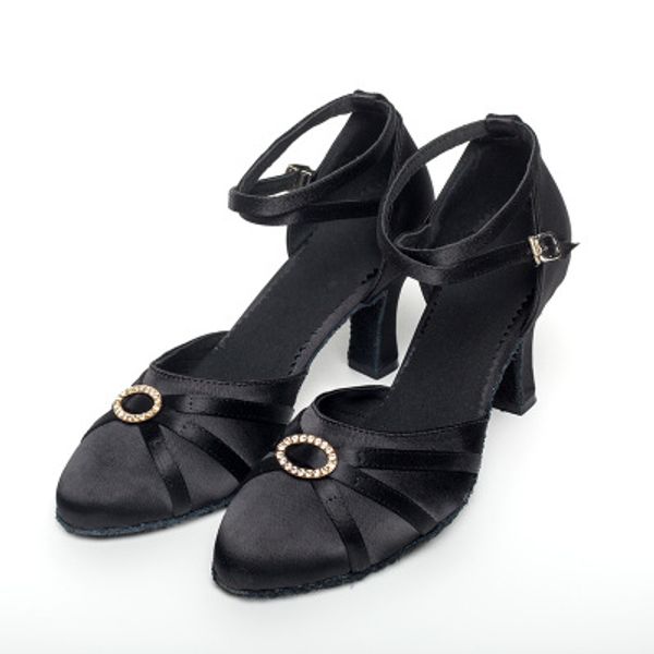 

2020 selling ladies latin shoes ballroom black dance shoes professional latino dancing children stain dance woman