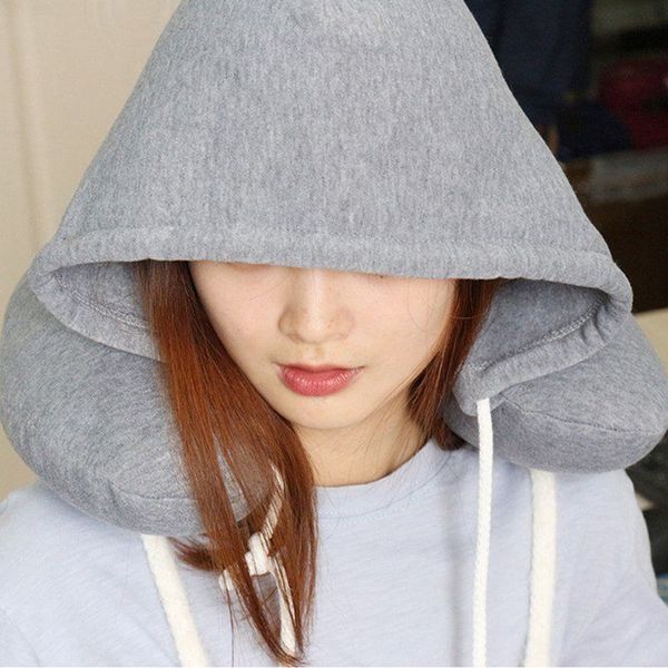 

creative u-shaped headrest pillow neck support soft comfortable hooded pillow nursing cushion pillow for home office