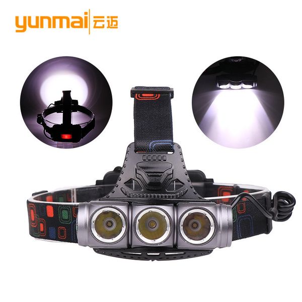 

cross border new pattern xml t6 light aluminium alloy 5 lamp holder lamp dc directly full bring compass outdoors go fishing headlights