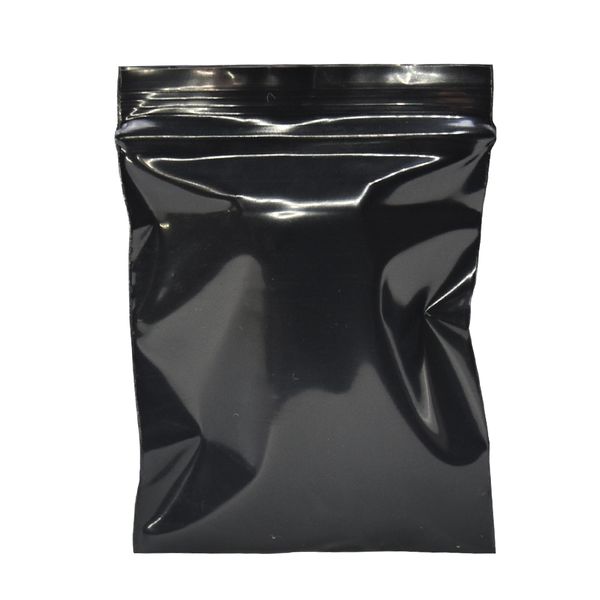 

multi-sizes 100pcs/lot ziplock black opaque pe plastic jewelry package packing bags grip seal grocery sundries storage pouch