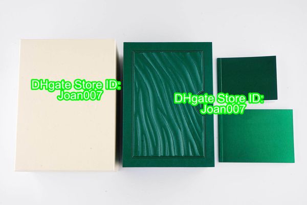 

2019 ome custom print model серийный номер на гарантийном талоне лучшее качество зеленая коробка для часов для rolex коробки часы буклеты те, Black;blue