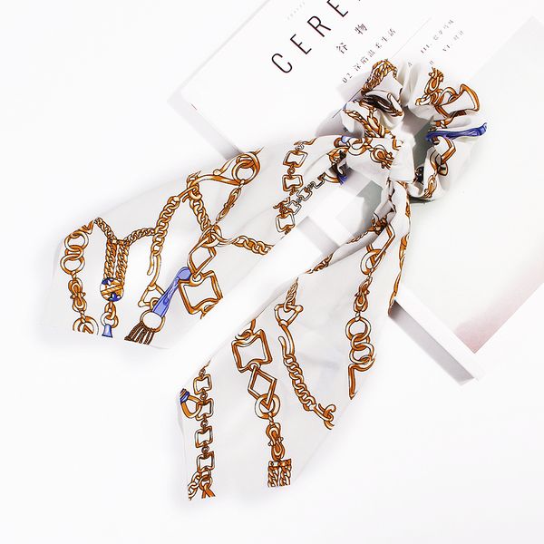 

print ribbon hairbands fashion ponytail scarf elastic hair rope for women hair bow ties scrunchies hair bands flower