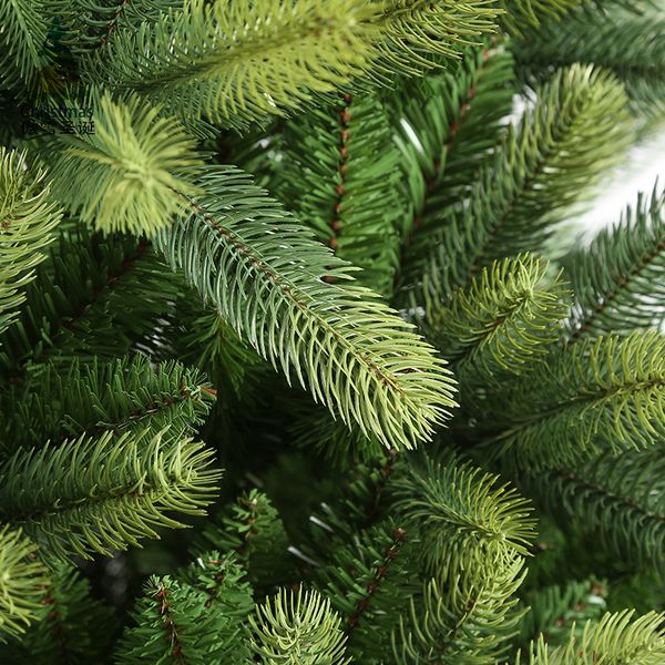 

new style large luxury green pvc christmas tree set high-density in double layer christmas imitative tree custom