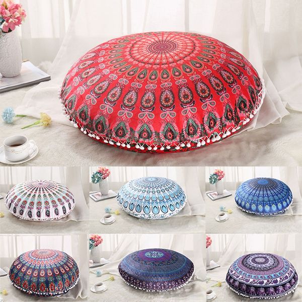 

round plush pillow covers cushion cover pillowcase cushion cover home office sofa car decoration 14 color fa1911