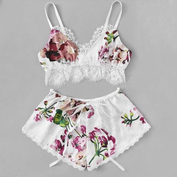 

women floral bra set lace underwear bra and g-string panties lingerie babydoll, Red;black
